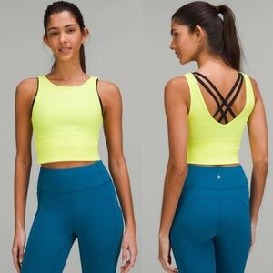LULULEMON CROP RIB BODYCON CROP TOP WORKOUT TANK TOP